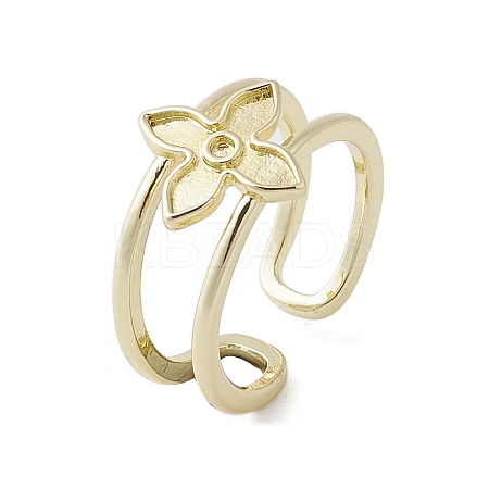 Brass Adjustable Rings RJEW-K257-65G-1
