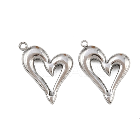 304 Stainless Steel Pendants STAS-L303-06P-1