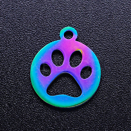 Ion Plating(IP) 304 Stainless Steel Pet Charms STAS-Q201-JN211-1