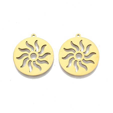 Ion Plating(IP) 201 Stainless Steel Pendants STAS-N098-109LG-1