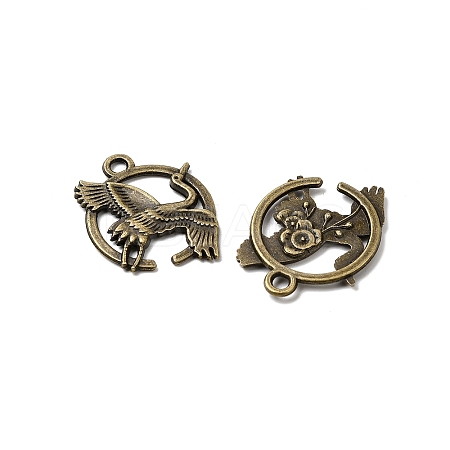 Tibetan Style Zinc Alloy Pendants TIBEP-R334-030AB-RS-1