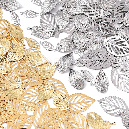 160Pcs 8 Styles 304 Stainless Steel Pendants STAS-YW0003-46-1