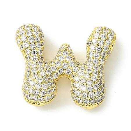 Rack Plating Brass Cubic Zirconia Pendants KK-S378-02G-W-1