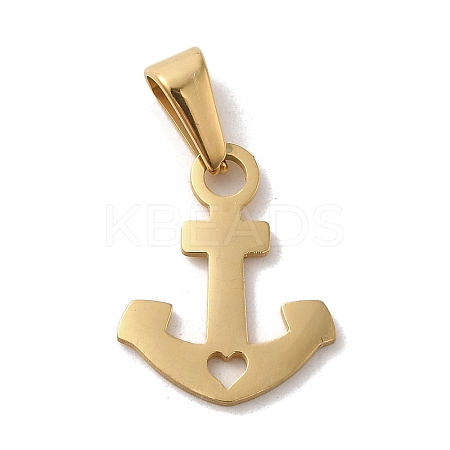 PVD Vacuum Plating 304 Stainless Steel Pendants STAS-B053-16G-1