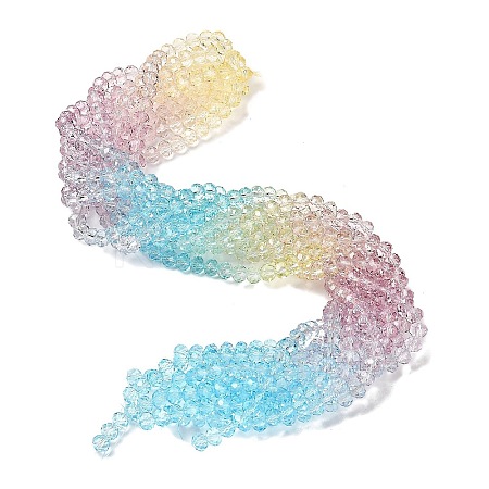 Transparent Painted Glass Beads Strands DGLA-A034-T8mm-A15-1