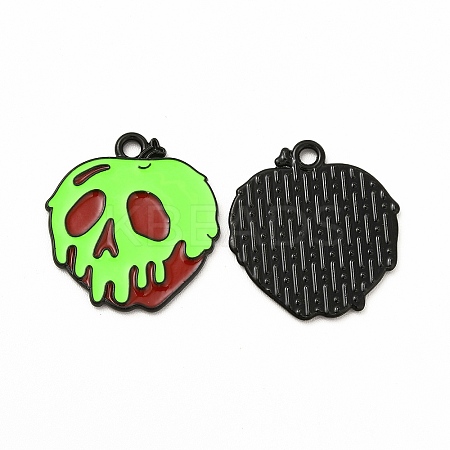 Rack Plating Alloy Enamel Pendants FIND-G054-20EB-02-1