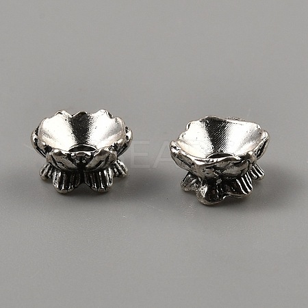 Tibetan Style Alloy Bead Caps FIND-WH0291-09B-AS-1