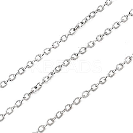 Non-Tarnish 304 Stainless Steel Cable Chains X-CHS-Q001-10-100m-1