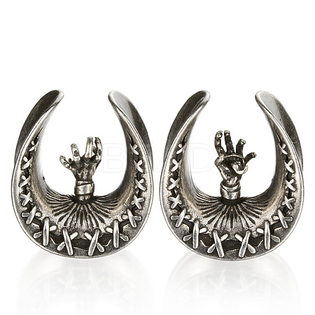 U-Shaped Brass and Alloy Ear Tunnels FS-WG0A997-04-1