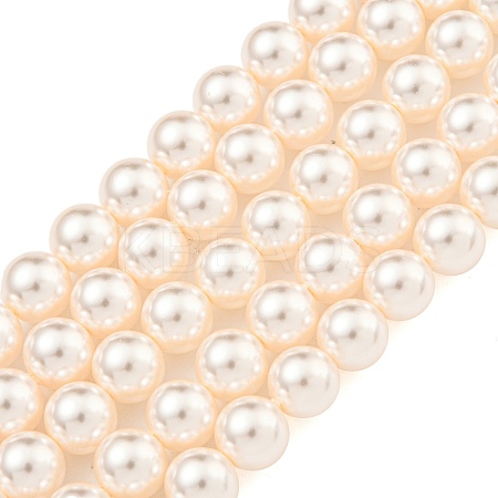 Glass Pearl Beads Strands HY-G002-01D-03-1