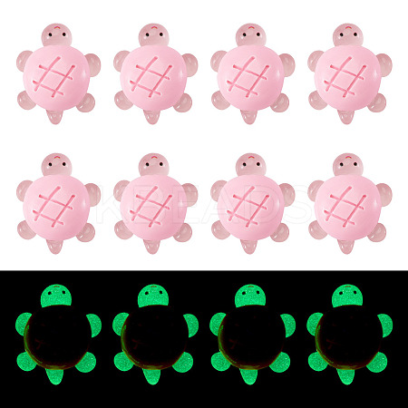 12Pcs Luminous Resin Cabochons RESI-TA0004-55C-1