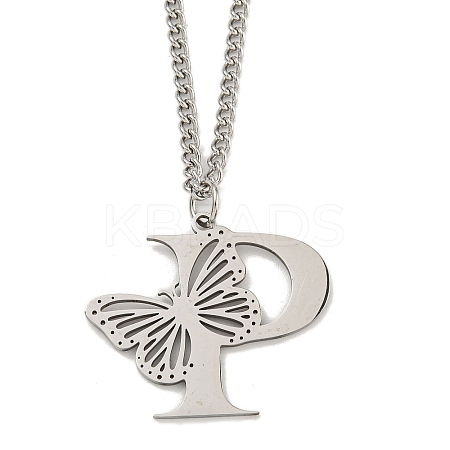 201 Stainless Steel Necklaces NJEW-Q336-01P-P-1