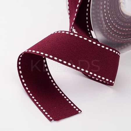 Grosgrain Polyester Ribbons for Gift Packings SRIB-I001-016-275W-1