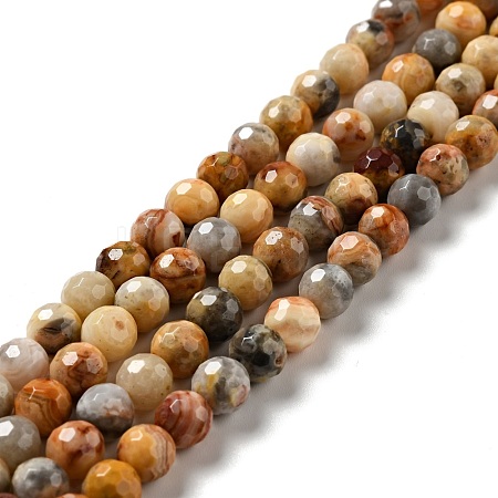 Natural Crazy Lace Agate Beads Strands G-E571-36A-1