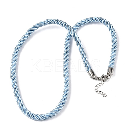 5MM Nylon Twisted Cord Necklace Making FIND-G096-01P-22-1