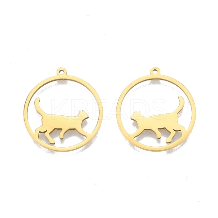 Ion Plating(IP) 201 Stainless Steel Pendants STAS-N098-098LG-1