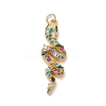 Rack Plating Brass Micro Pave Cubic Zirconia Pendants LS-KK-A160-12G-1