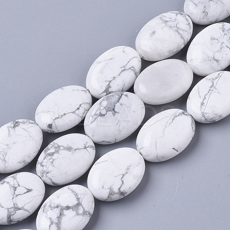 Natural Howlite Beads Strands X-G-S359-006-1