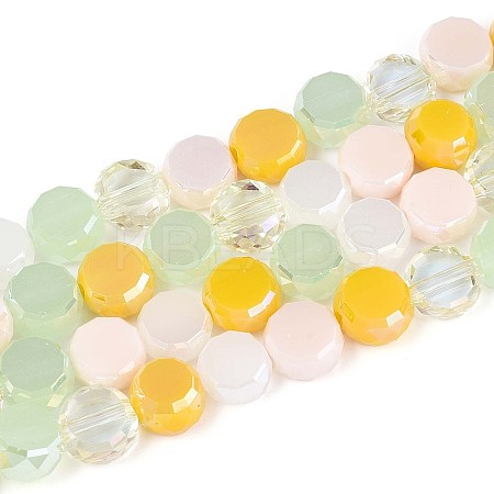 Electroplate Glass Beads Strands EGLA-N022-03A-A07-1