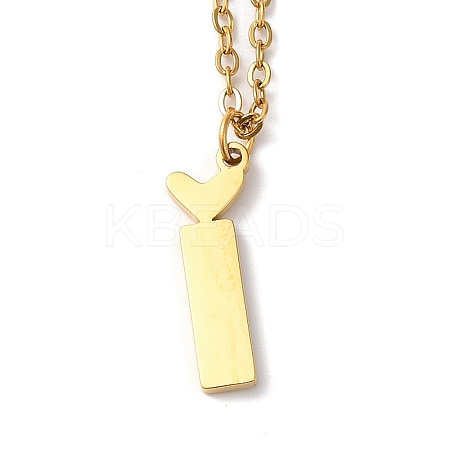 304 Stainless Steel Pendant Necklaces LS-NJEW-H036-02G-I-1