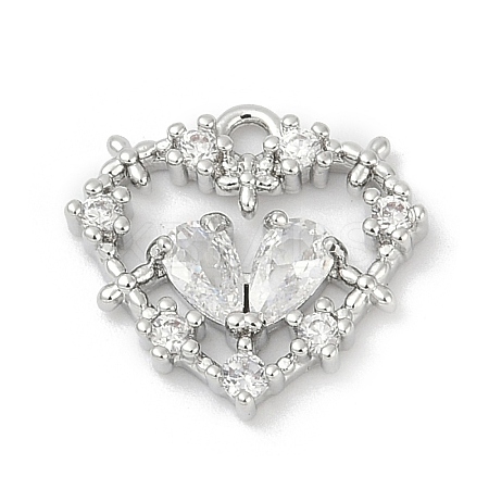 Brass Micro Pave Cubic Zirconia Pendants LS-KK-Z094-01P-01-1