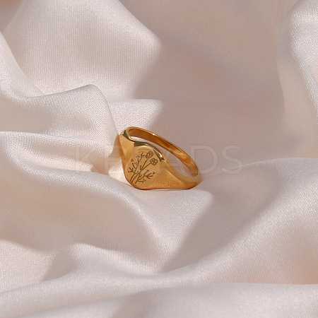 304 Stainless Steel Finger Rings for Women WG94360-02-1