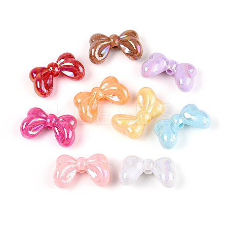 UV Plating Opaque Acrylic Beads X-OACR-N143-05-1