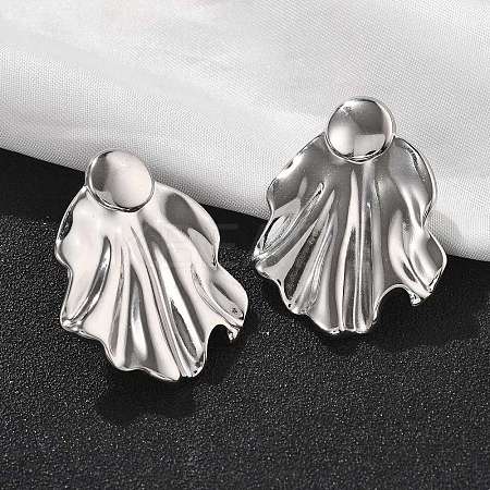 304 Stainless Steel Studs Earrings for Women LS-EJEW-K306-25P-1
