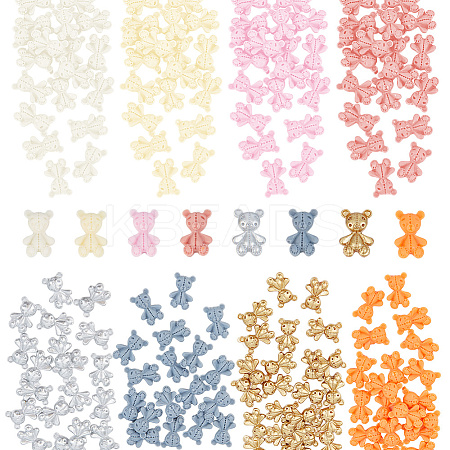 160Pcs 8 Colors Resin Cabochons AJEW-HY0001-40-1