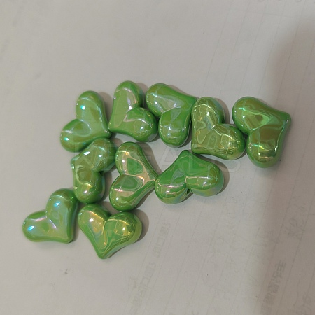 10Pcs Opaque Acrylic Beads SACR-WH0008-020B-1