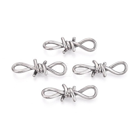 304 Stainless Steel Barbed Wire Links X-STAS-T072-138P-1