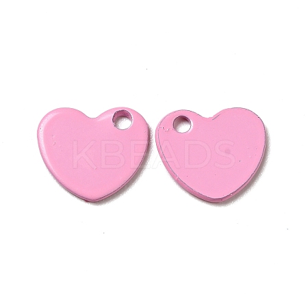 Spray Painted 201 Stainless Steel Charms STAS-G304-25A-1