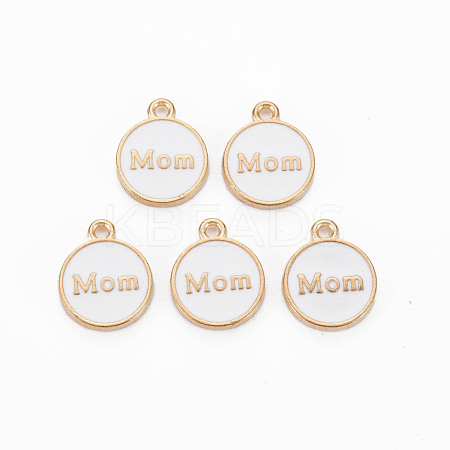 Mother's Day Alloy Enamel Charms ENAM-T016-11E-RS-1