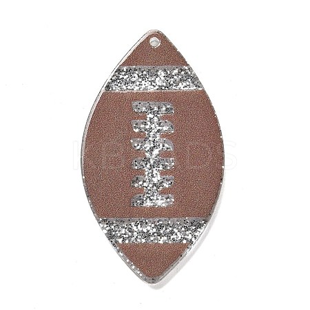 Transparent Resin Pendants LS-RESI-M037-02B-1