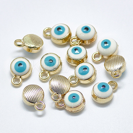 Light Gold Plated Alloy Charms LS-X-ENAM-S117-27C-1
