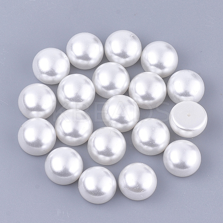ABS Plastic Imitation Pearl Beads OACR-Q175-14mm-01-1