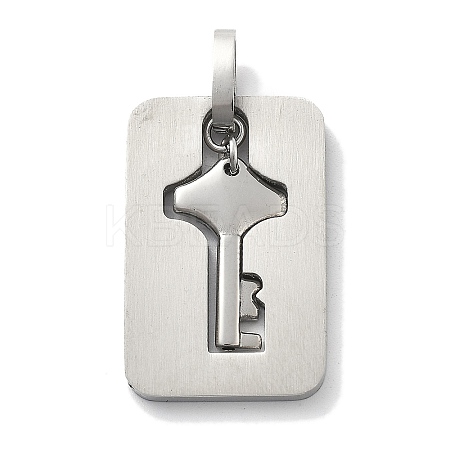 304 Stainless Steel Pendants STAS-Z098-18P-1
