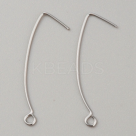 Brass Earring Hooks LS-KK-WH0044-141D-P-1