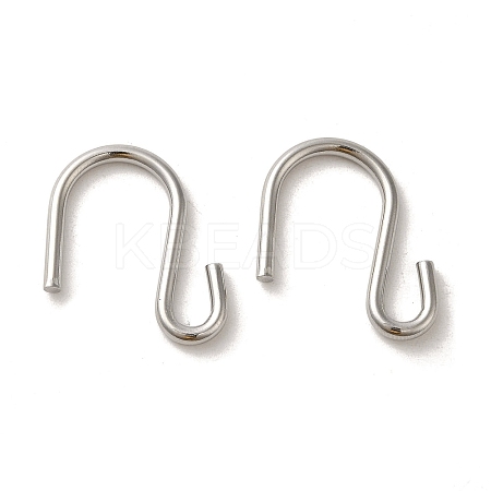 Non-Tarnish 304 Stainless Steel S-Hook Clasp STAS-C085-03E-P-1