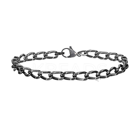Stainless Steel Curb Chains Bracelets PW-WGE90C9-03-1