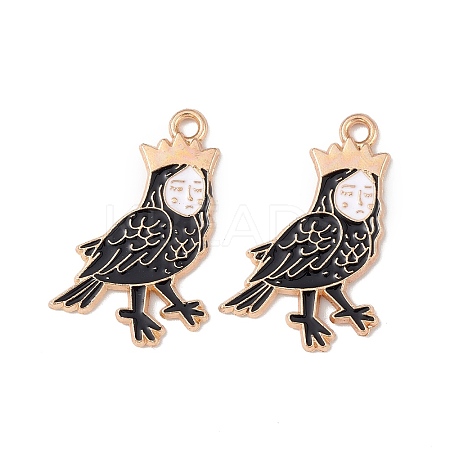 Alloy Enamel Pendants X-ENAM-M054-06KCG-1