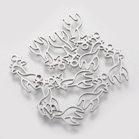 Tarnish Resistant 201 Stainless Steel Pendants STAS-Q201-T414-1