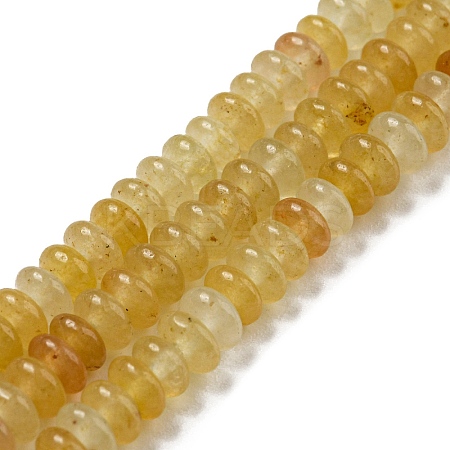 Natural Yellow Aventurine Beads Strands G-K343-C02-03-1