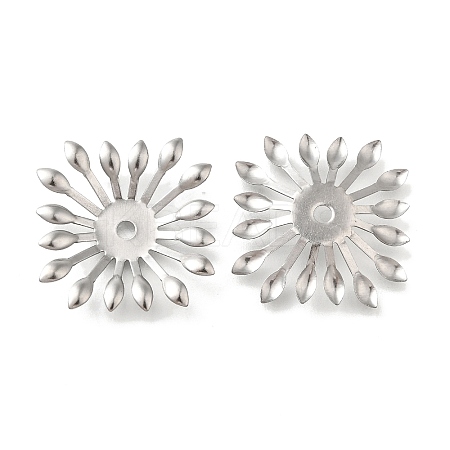 304 Stainless Steel Bead Caps LS-STAS-B087-10H-P-1