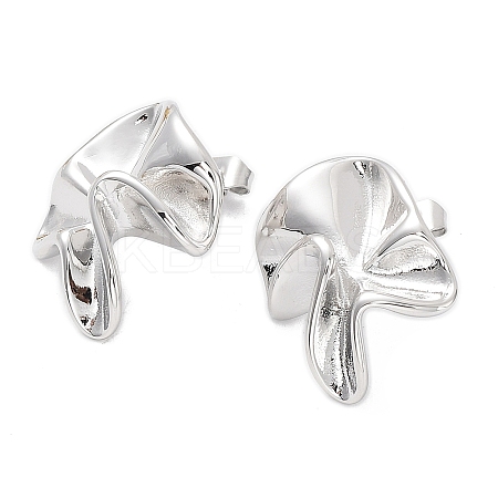 Non-Tarnish 304 Stainless Steel Stud Earrings EJEW-C062-03P-1
