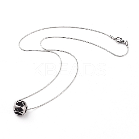 304 Stainless Steel Pendant Necklaces NJEW-JN02583-02-1