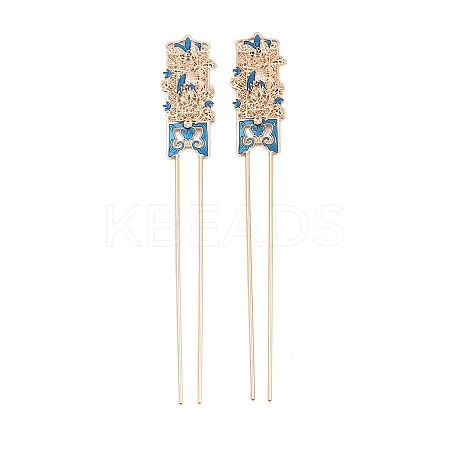 Alloy Enamel Hair Fork Findings AL-CBA8479-10KCG-1