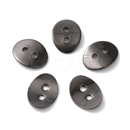 Brass Button Clasps KK-G080-B-1