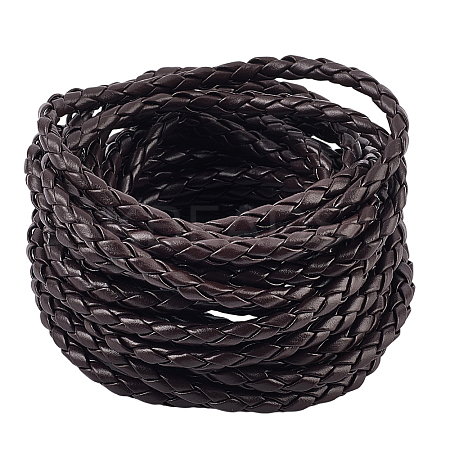 5M Braided Round PU Leather Jewelry Cord OCOR-GF0004-96A-02-1