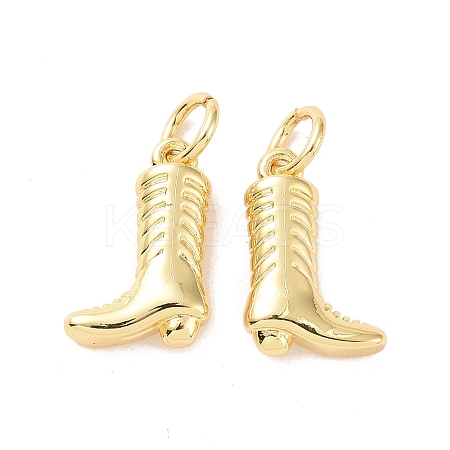 Rack Plating Brass Charms ZIRC-C042-08G-1